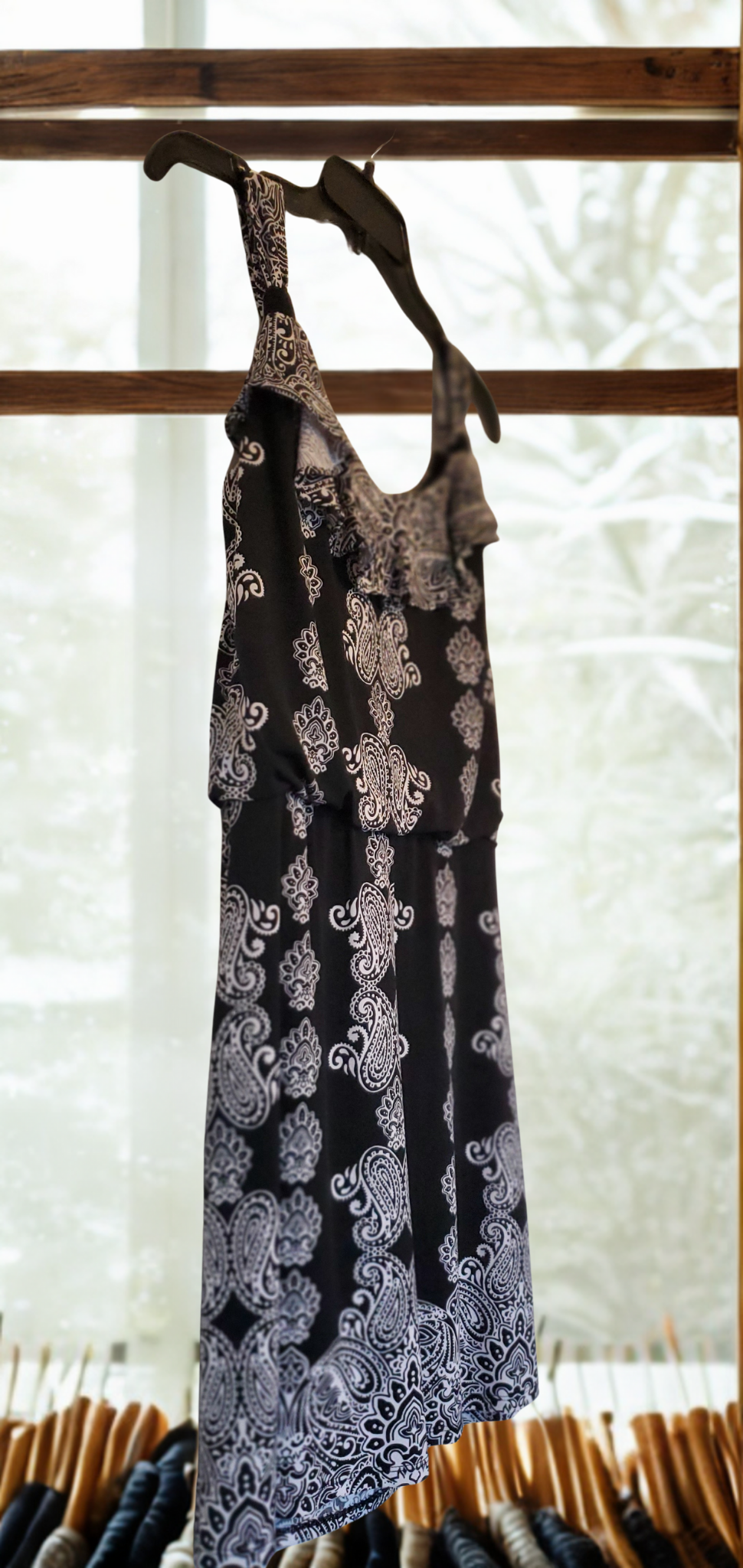 Paisley Print Dress