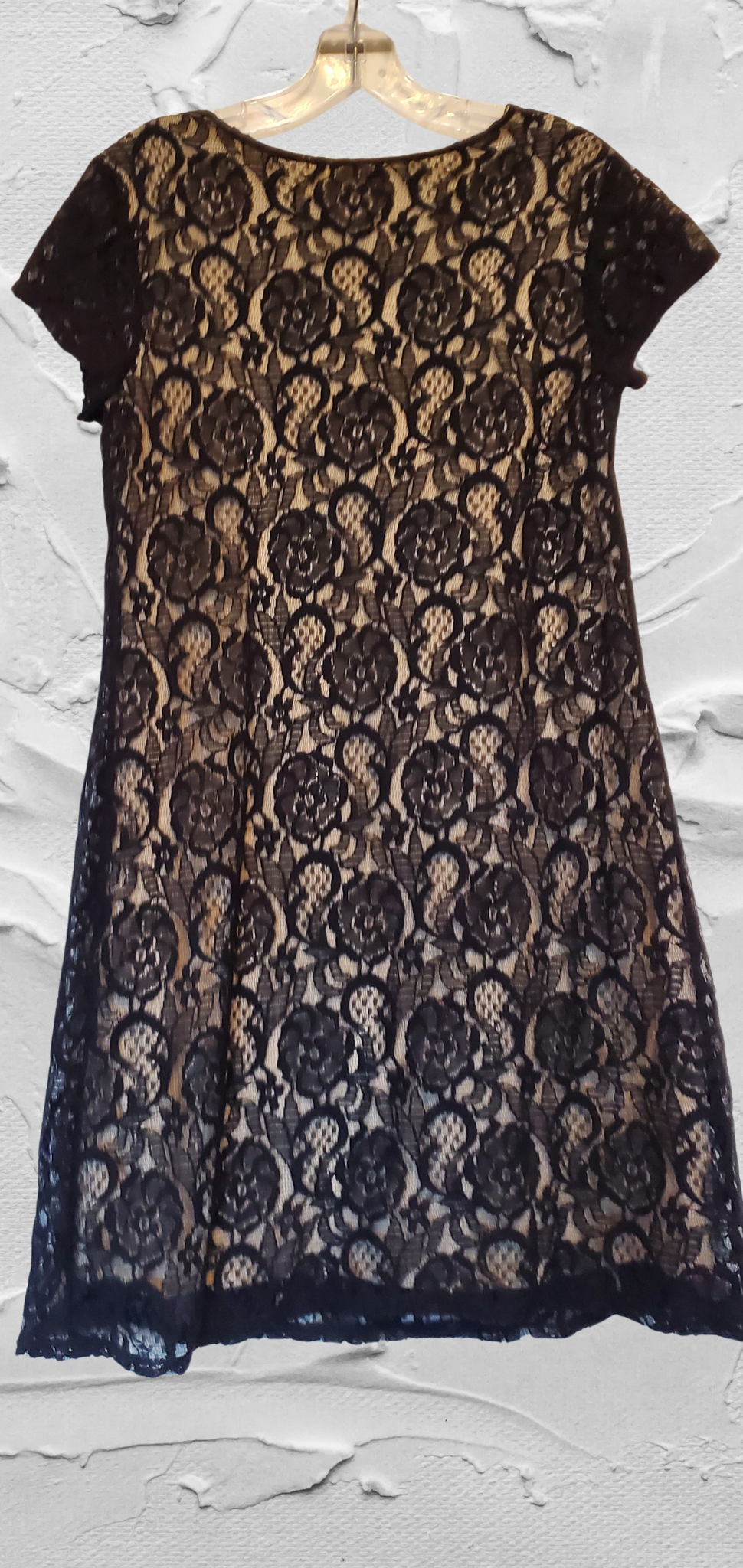 Black Lace Shift Dress