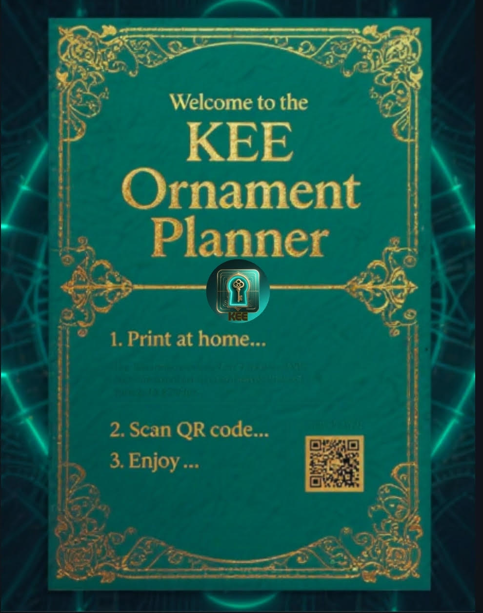 KEE Ornament Planner | Holiday Digital Organizer & Budget Tracker (Printable PDF)