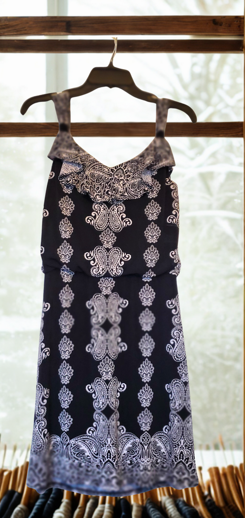 Paisley Print Dress