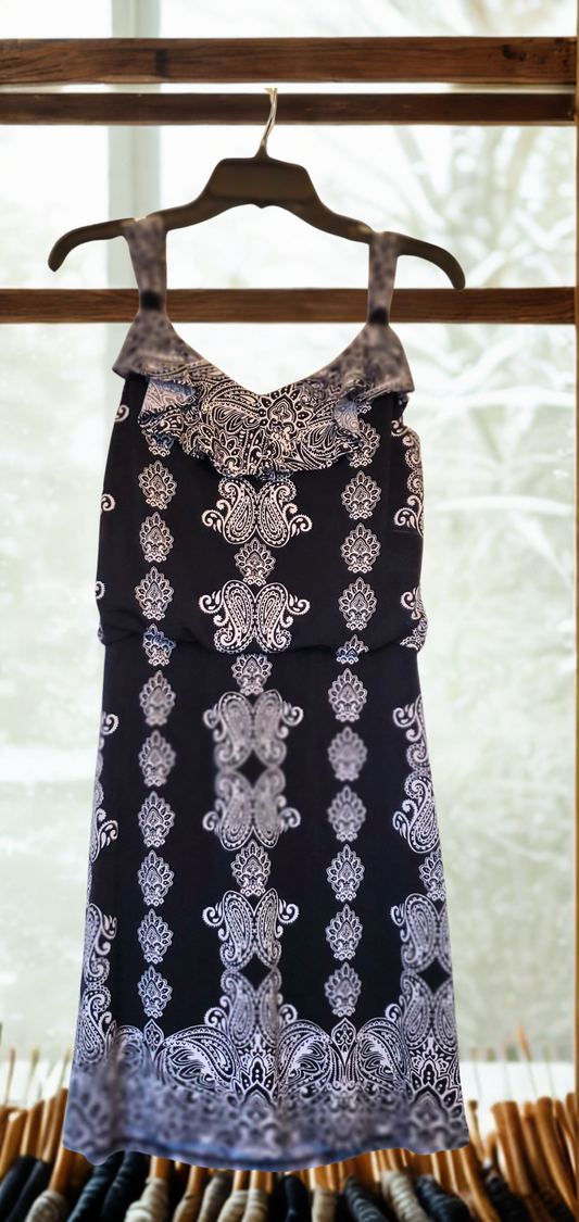 Paisley Print Dress
