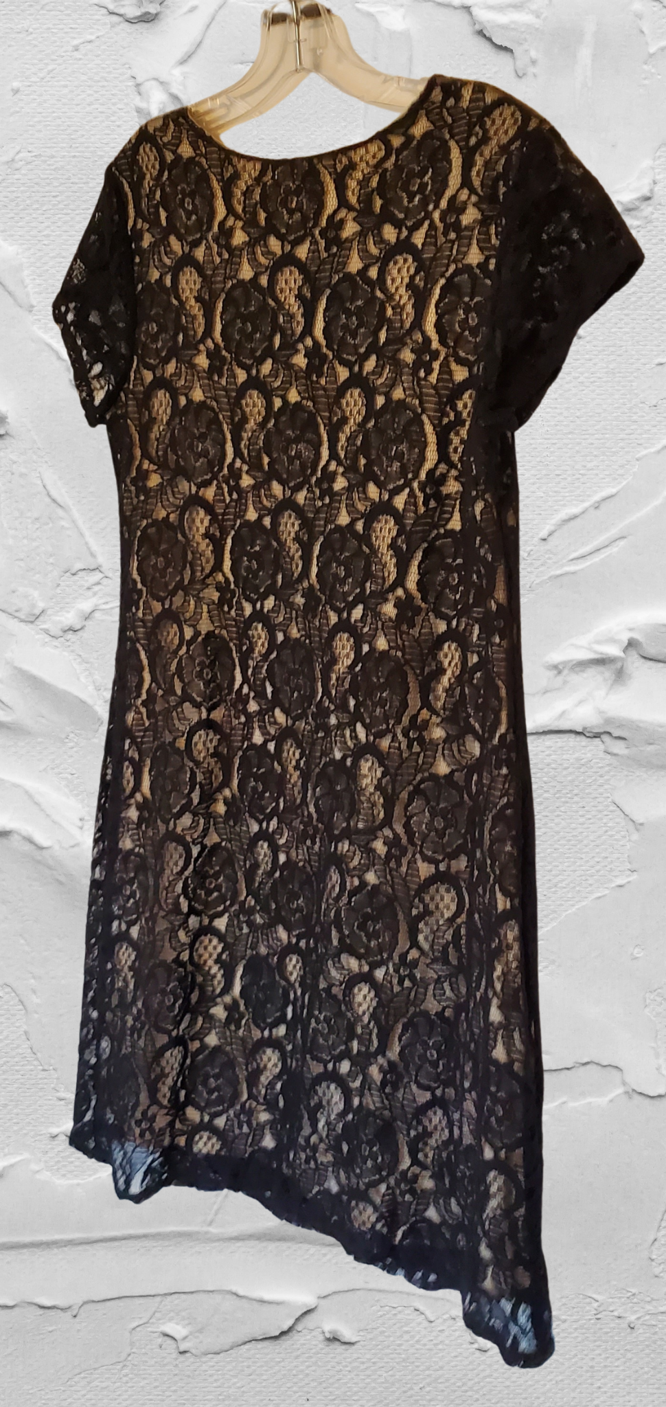 Black Lace Shift Dress